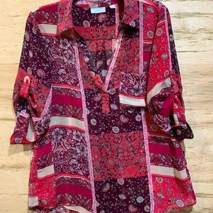4/$20 NY&CO patterned blouse